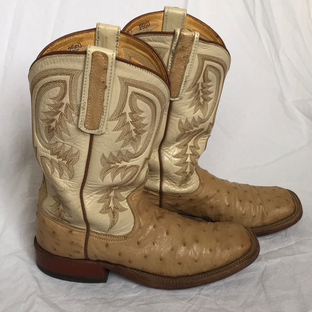 Full Quill Ostrich Boots